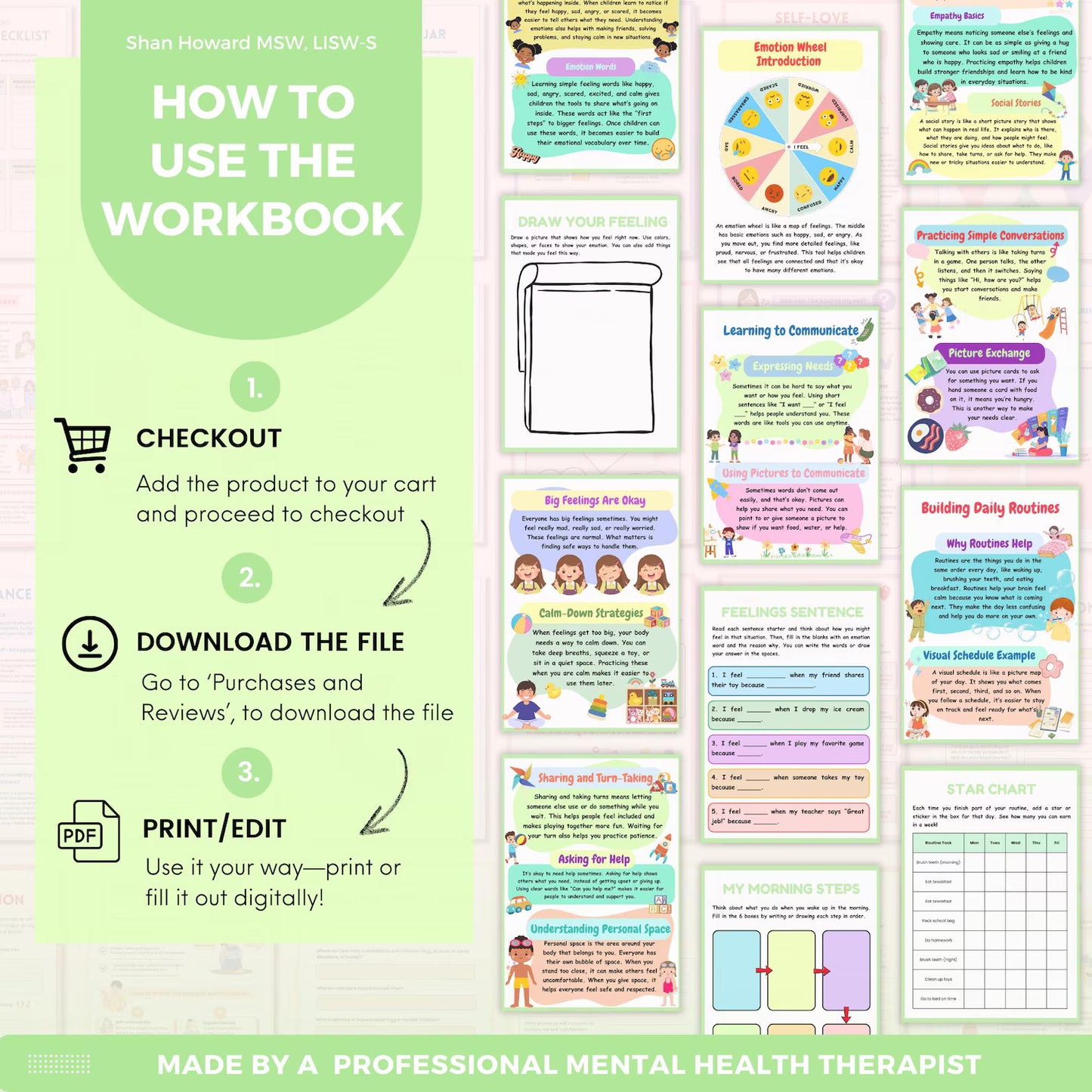 Little Bloom Nest™ Kids Autism Mega Bundle Workbook