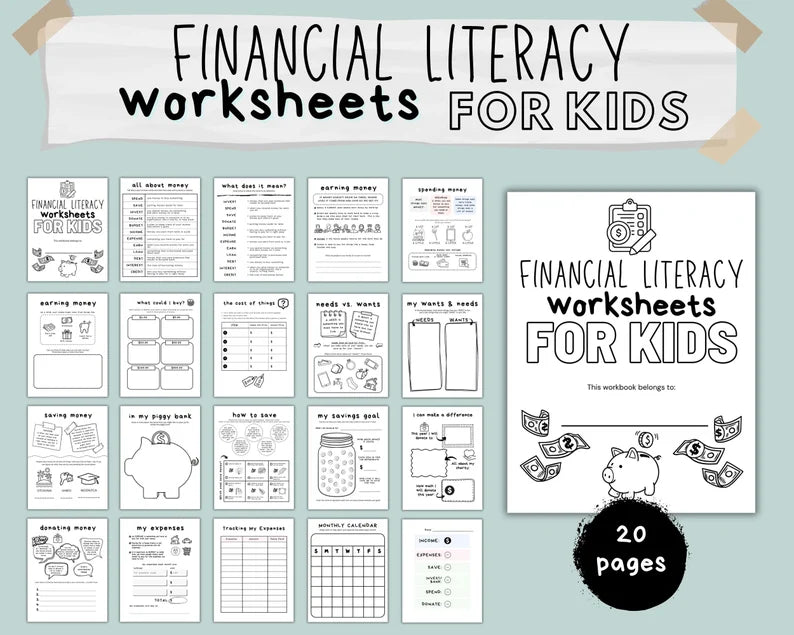 Little Bloom Nest™ Kids Financial Literacy Workbook