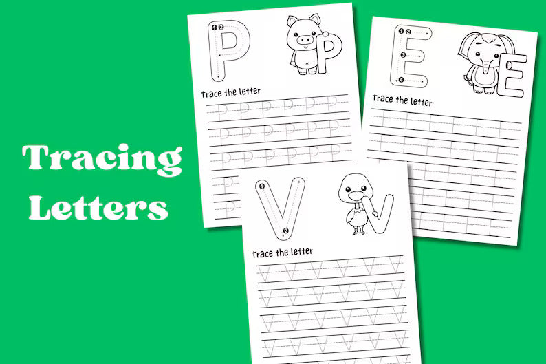 LittleBloomNest™ 550+ Page Preschool & Pre-K Learning Bundle | Alphabet, Math,Tracing & More