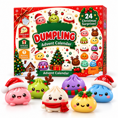 LittleBloomNest™ Dumpling Surprise Advent Calendar — 24 Days of Squishy Fun
