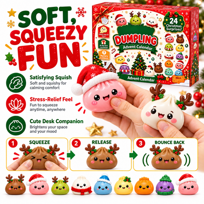 LittleBloomNest™ Dumpling Surprise Advent Calendar — 24 Days of Squishy Fun