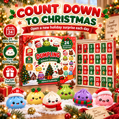 LittleBloomNest™ Dumpling Surprise Advent Calendar — 24 Days of Squishy Fun