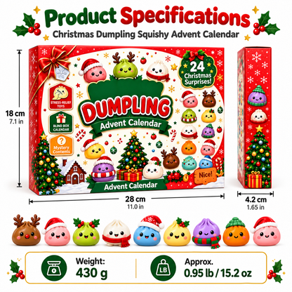 LittleBloomNest™ Dumpling Surprise Advent Calendar — 24 Days of Squishy Fun