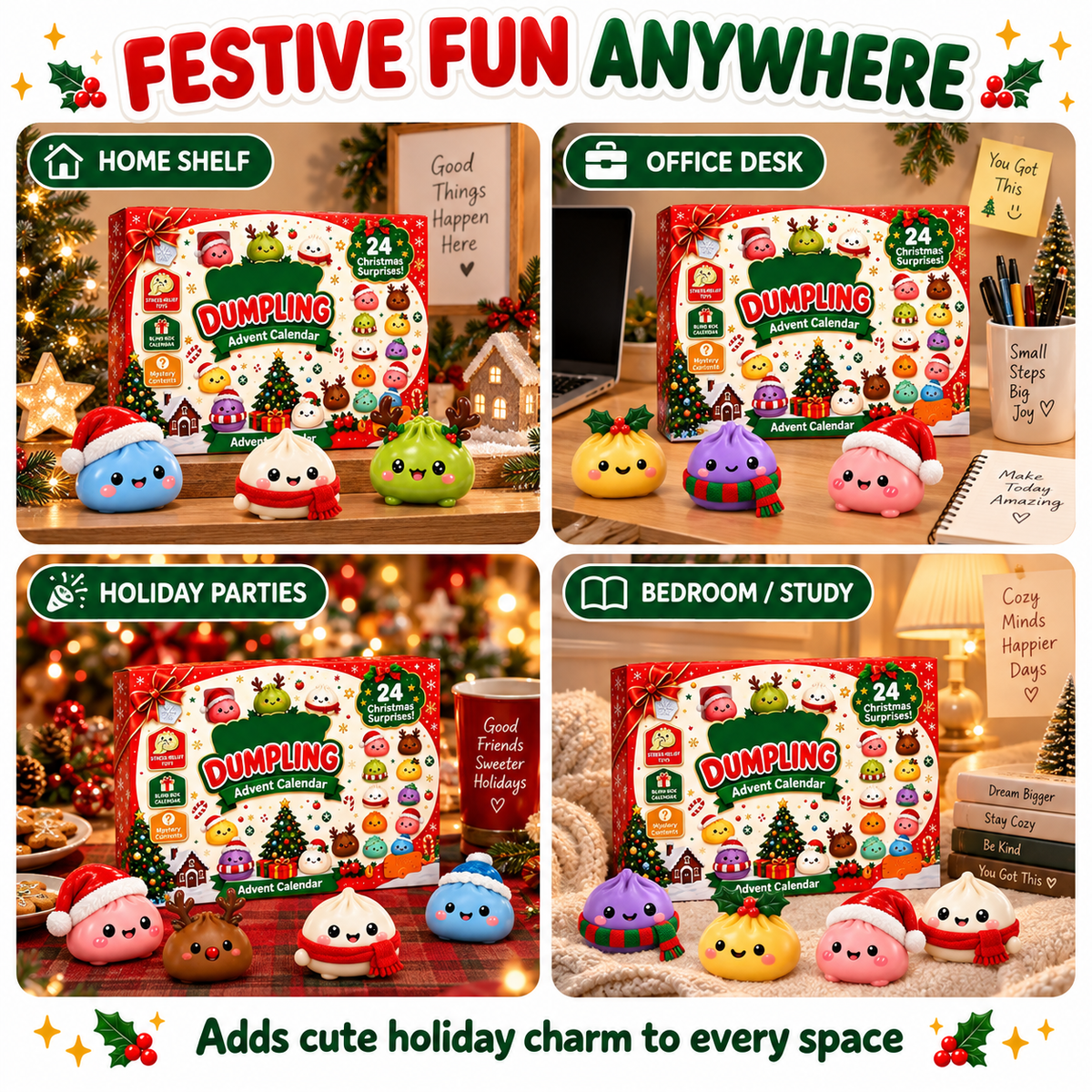 LittleBloomNest™ Dumpling Surprise Advent Calendar — 24 Days of Squishy Fun