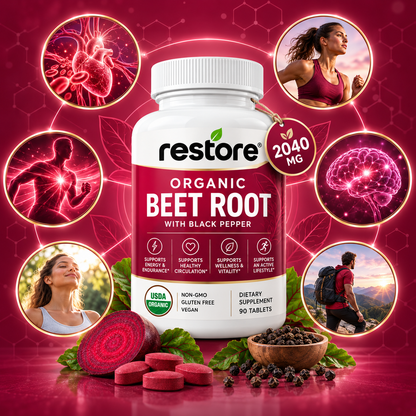 RESTORE®  Organic Beet Root + Black Pepper