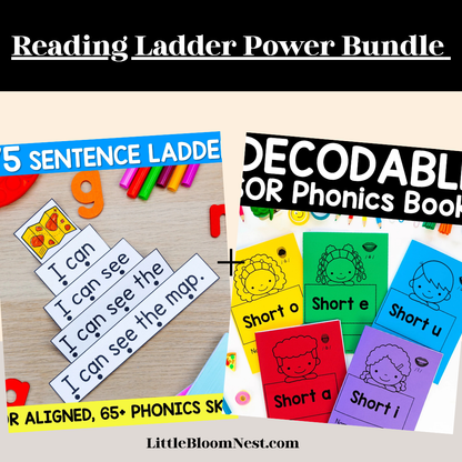 LittleBloomNest™Reading Ladder Power Pack: Word + Sentence Fluency Bundle