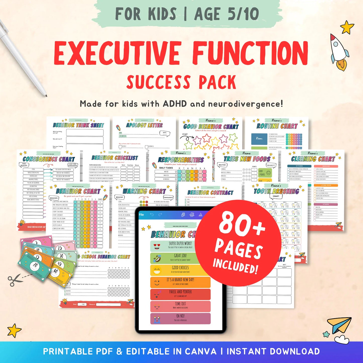 LittleBloomNest™ Ultimate Executive Function success System For Kids (AGES 4–12)