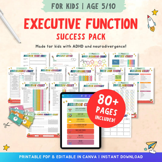 LittleBloomNest™ Ultimate Executive Function success System For Kids (AGES 4–12)