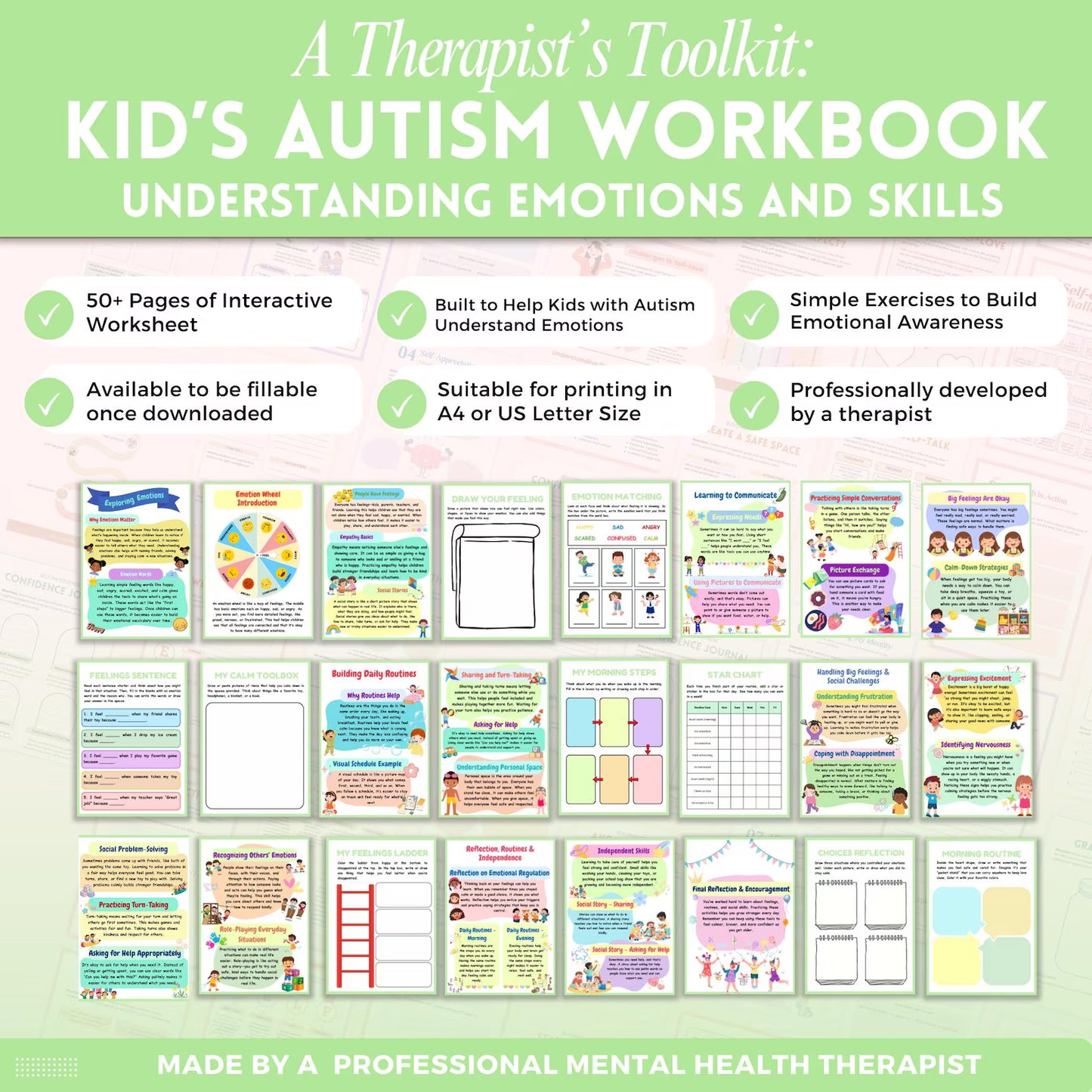 Little Bloom Nest™ Kids Autism Mega Bundle Workbook