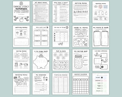 Little Bloom Nest™ Kids Financial Literacy Workbook