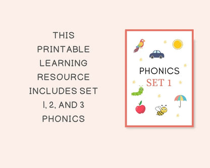 LittleBloomNest™ Phonics Reading Workbook  for Kids (Ages 3–8) | Fun, Easy & Printable Learning