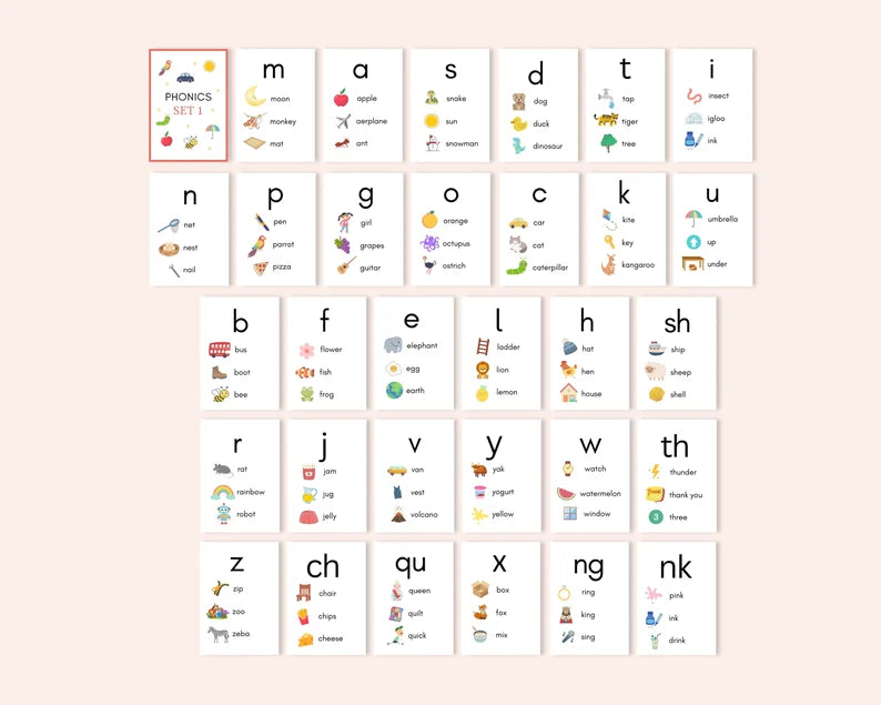 LittleBloomNest™ Phonics Reading Workbook  for Kids (Ages 3–8) | Fun, Easy & Printable Learning