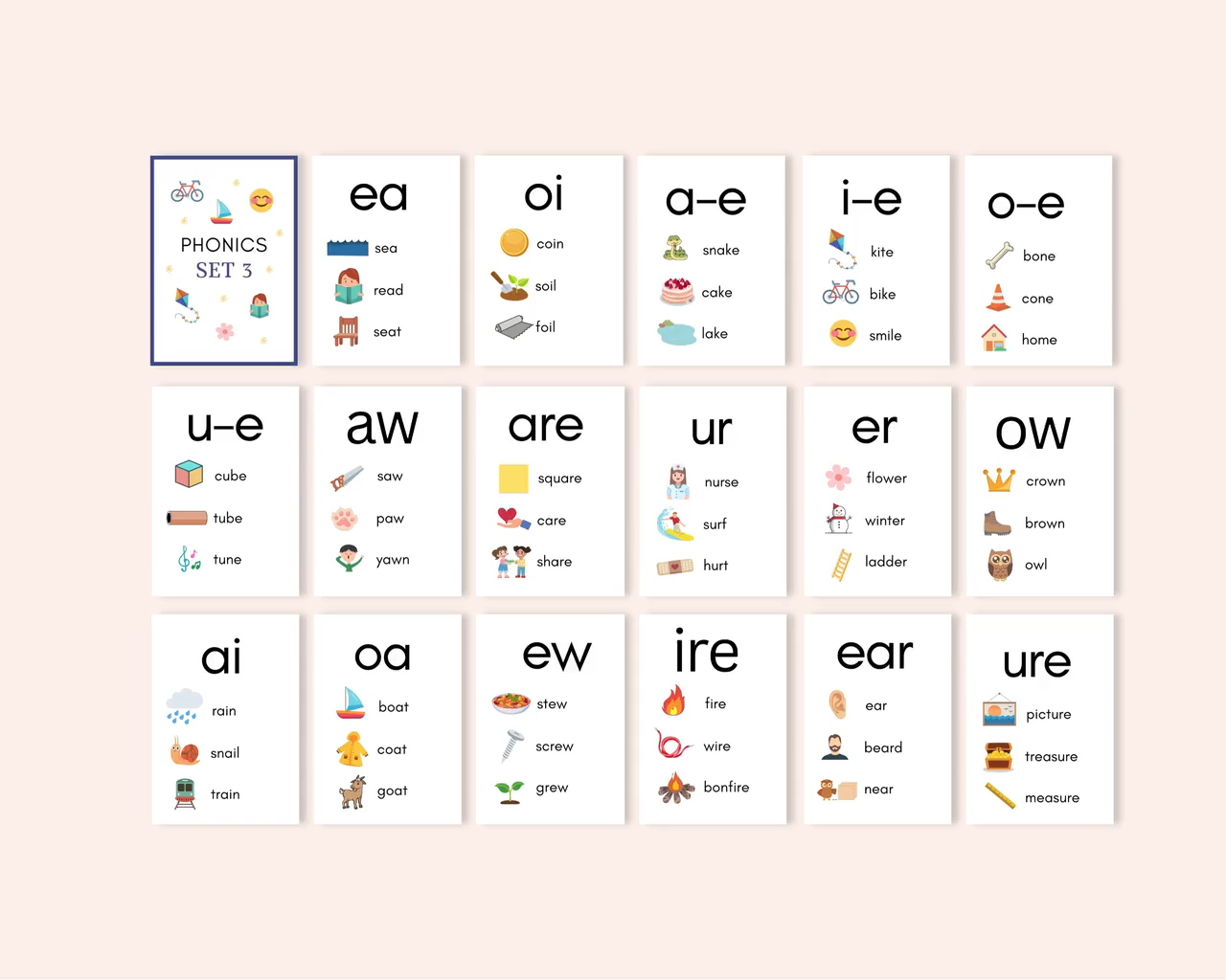 LittleBloomNest™ Phonics Reading Workbook  for Kids (Ages 3–8) | Fun, Easy & Printable Learning