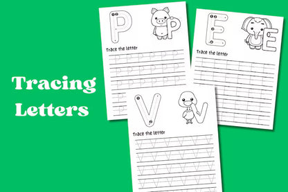 LittleBloomNest™ 550+ Page Preschool & Pre-K Learning Bundle | Alphabet, Math,Tracing & More